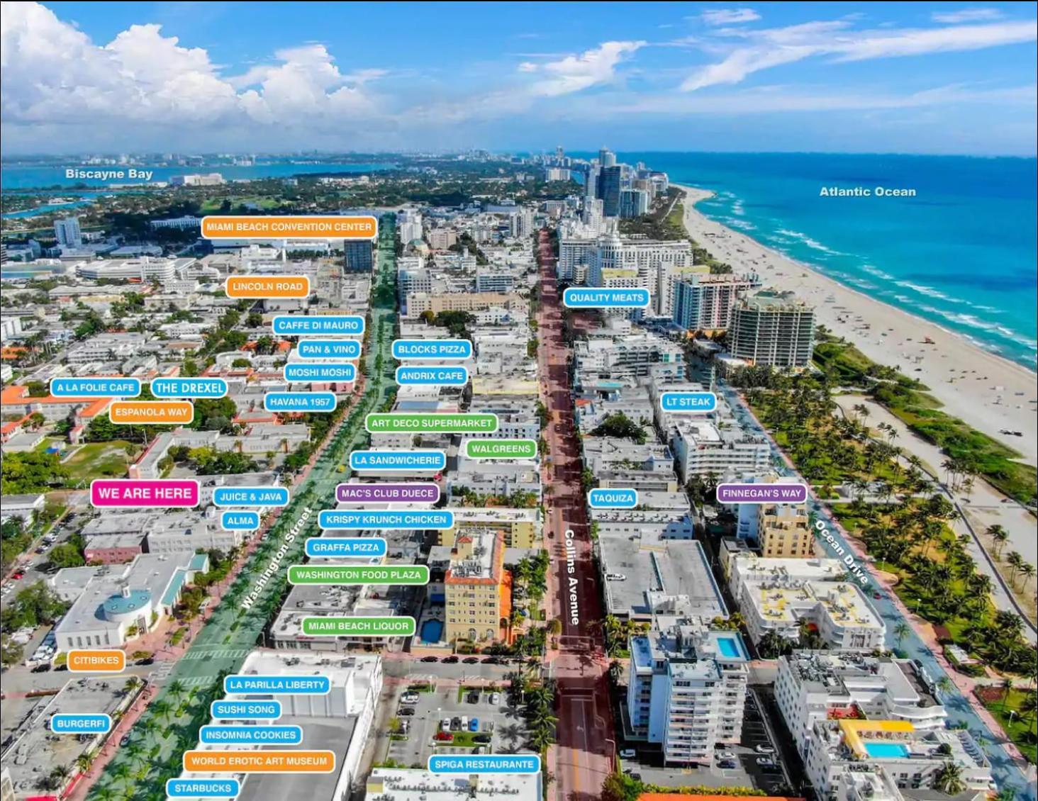 2 Bedroom Apartment 3 Minute Walk To South Beach & Ocean Drive Miami Beach Buitenkant foto